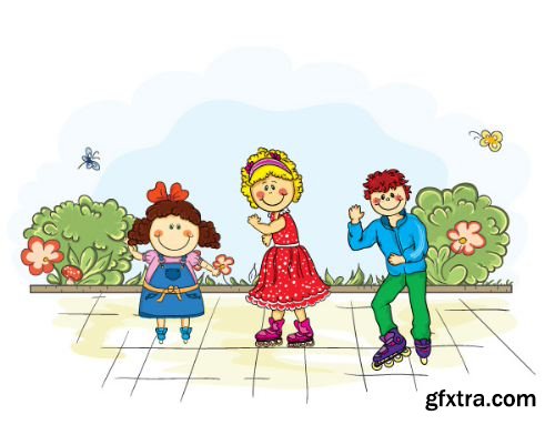 95 Kids Illustrations set 2