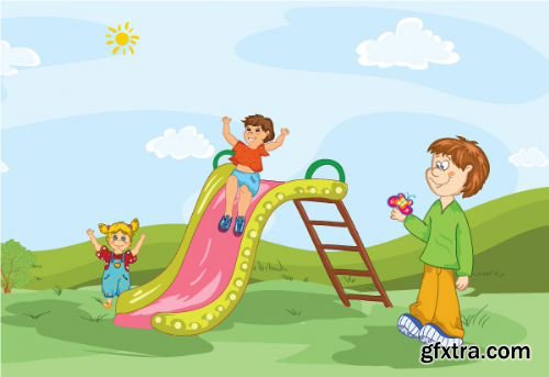 95 Kids Illustrations set 2