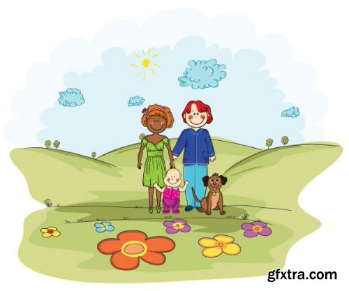 95 Kids Illustrations set 2