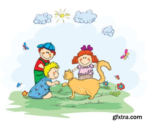 95 Kids Illustrations set 2