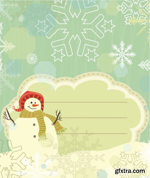 150 winter illustrations set 4