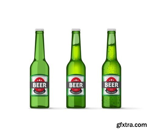 Beer bottle 1-8xEPS