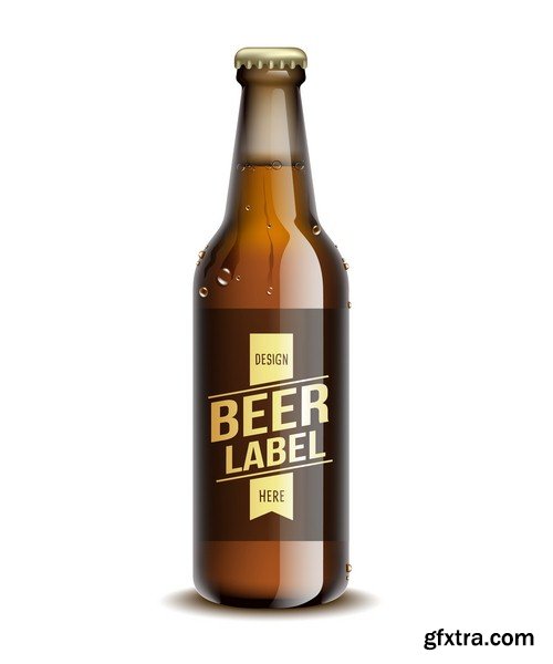 Beer bottle 1-8xEPS