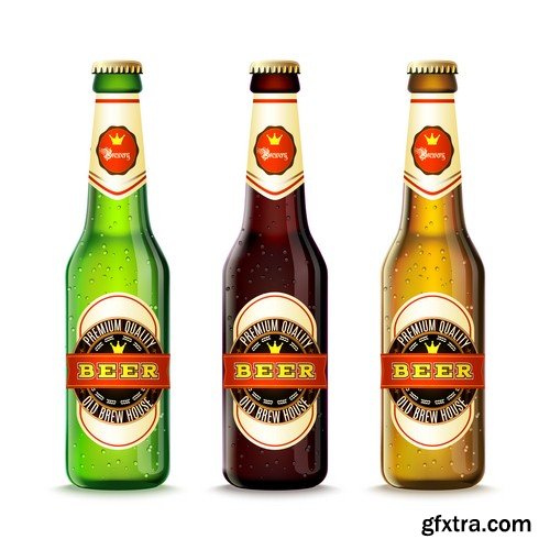 Beer bottle 1-8xEPS