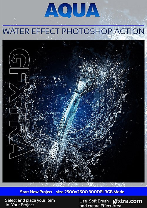 GraphicRiver - Aqua Photoshop Action 16430213