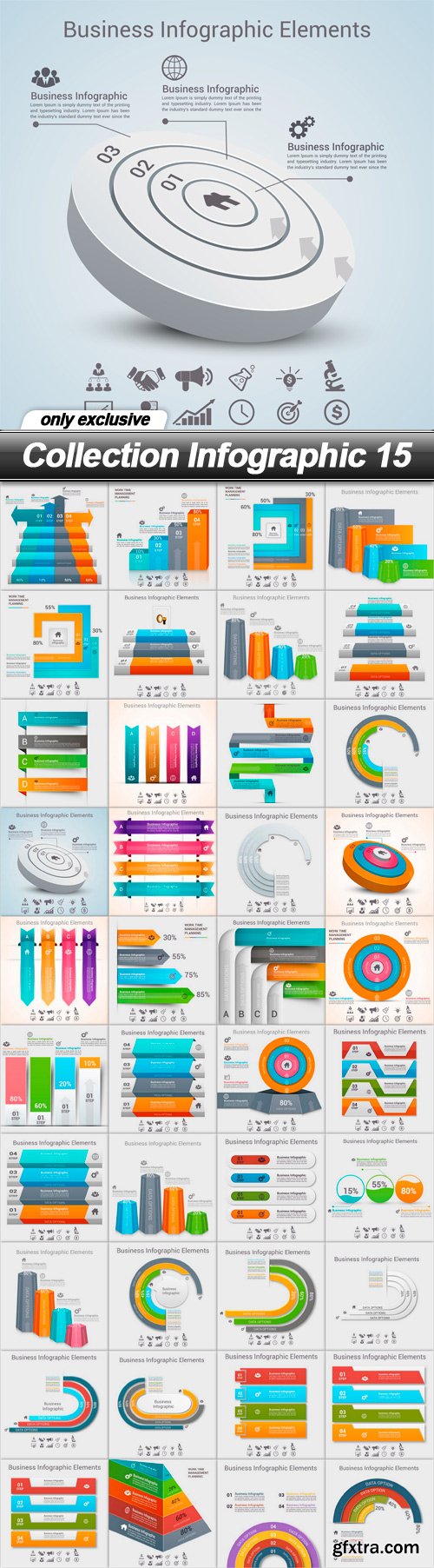 Collection Infographic 15 - 40 EPS