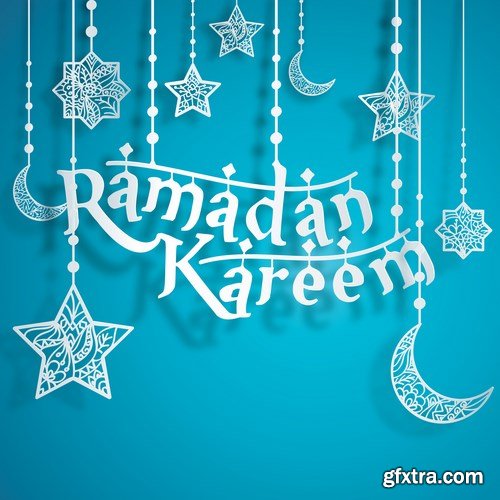 Eid Mubarak Papercut Style 8 - 48 EPS