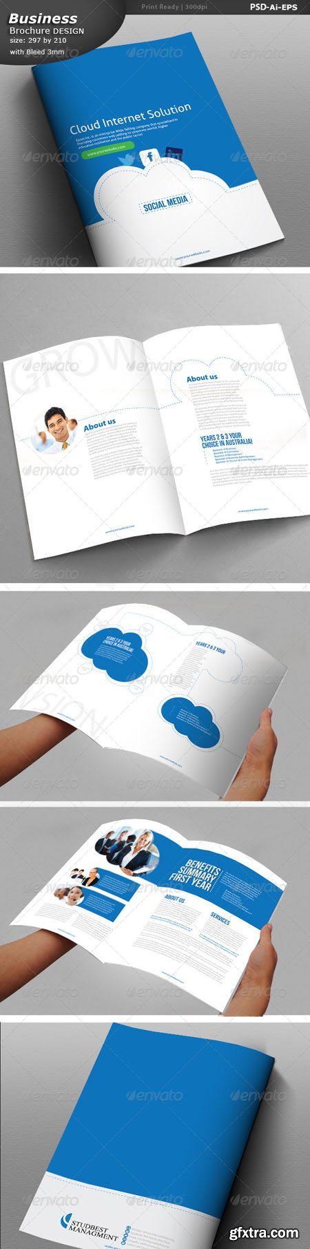 GraphicRiver Cloud Social Media Business Brochure