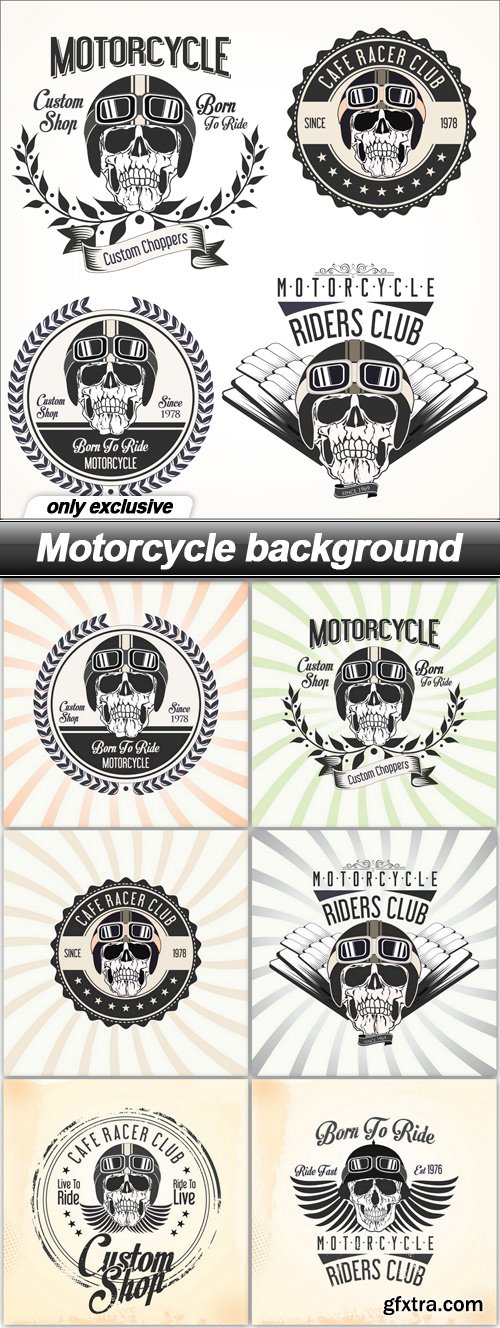 Motorcycle background - 7 EPS