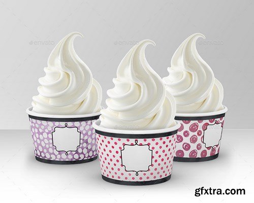 GraphicRiver - Packaging Mock Up Ice Cream / Yogurt Cup / Cone 16508063