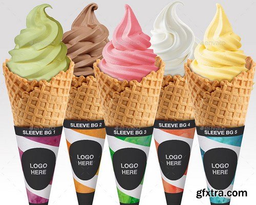 GraphicRiver - Packaging Mock Up Ice Cream / Yogurt Cup / Cone 16508063