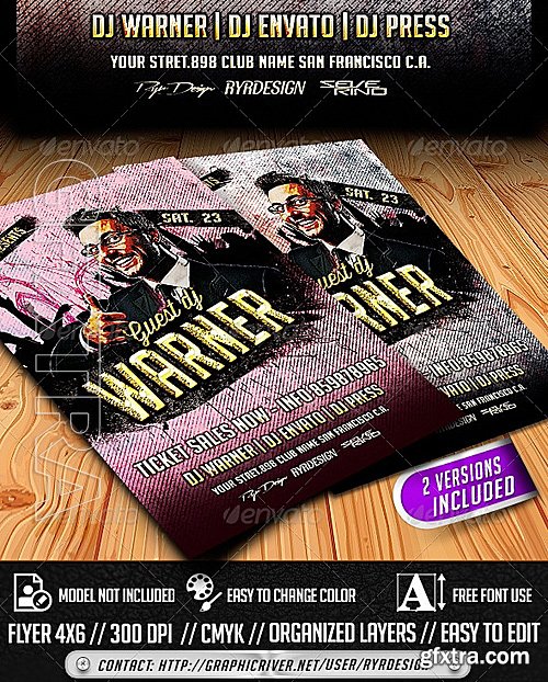 GraphicRiver - Electro House Music Flyer Template 7006494