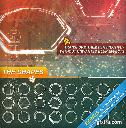 GraphicRiver - Hi-Tech HUD Shapes Vol3 2032689