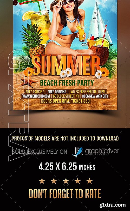 GraphicRiver - Summer Beach Party Flyer 11668150