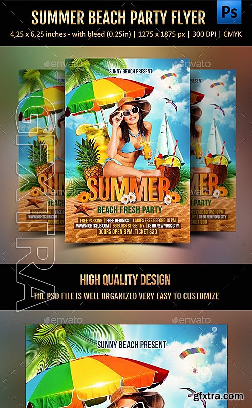 GraphicRiver - Summer Beach Party Flyer 11668150