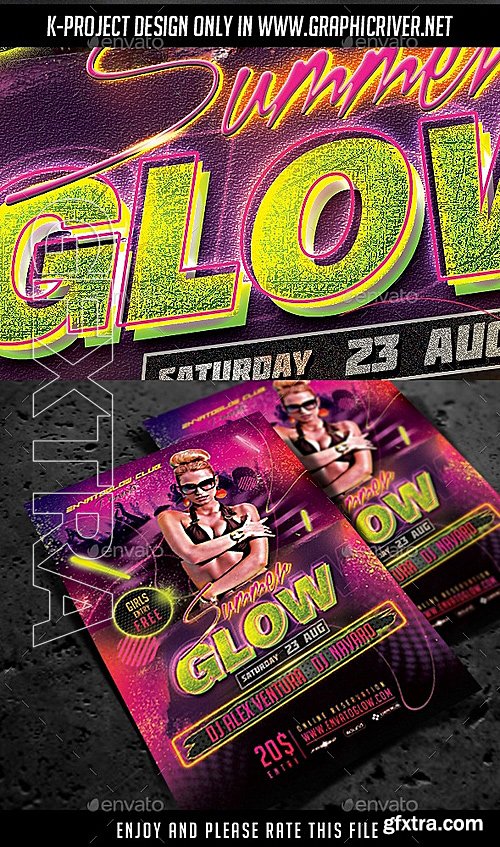 GraphicRiver - Summer Glow Party Flyer 11539022