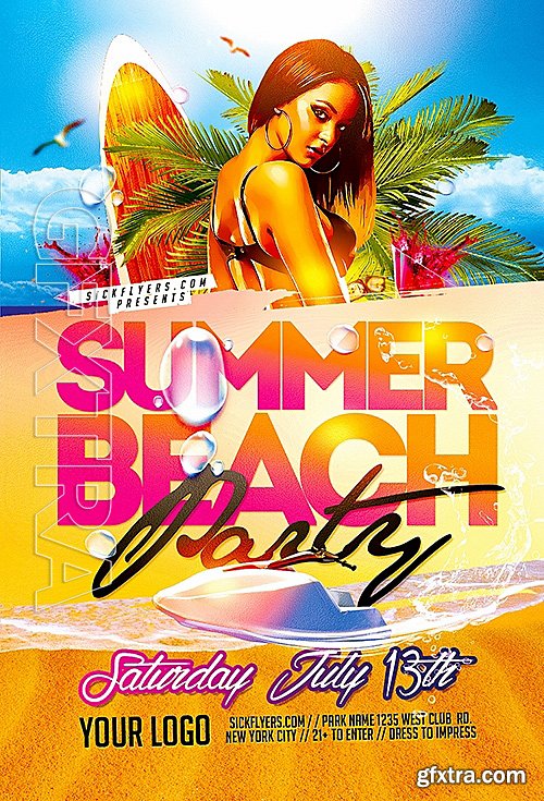 Beach Party Flyer