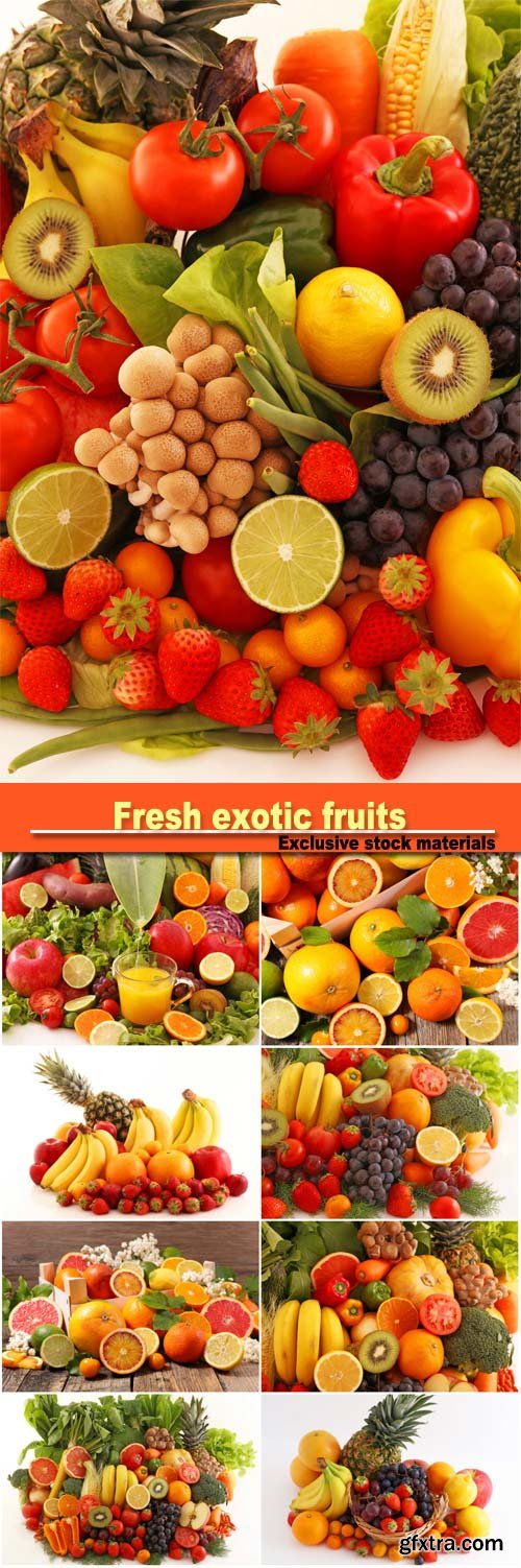 Fresh exotic fruits