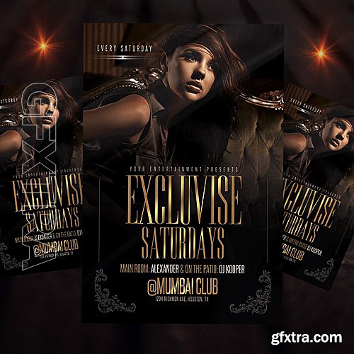 Exclusive Saturdays Flyer