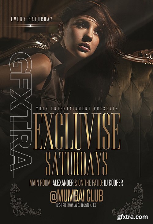 Exclusive Saturdays Flyer