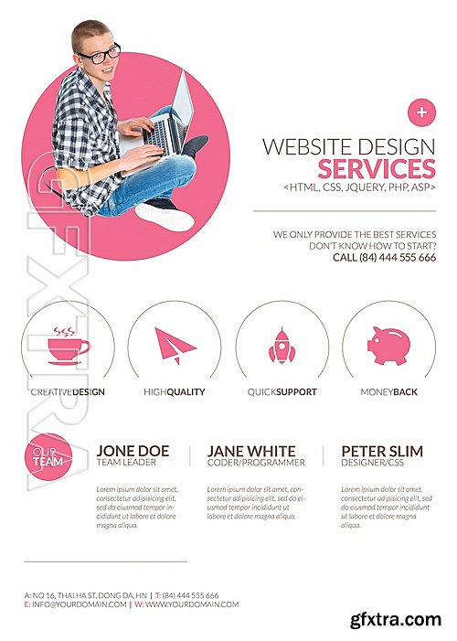 Minimal Web Design Flyer