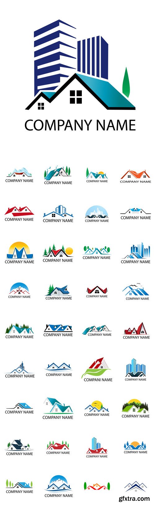 Vector Set - House Home Logo Icon