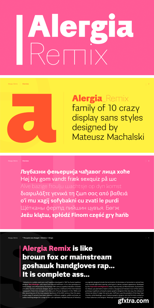 Alergia Remix Font Family