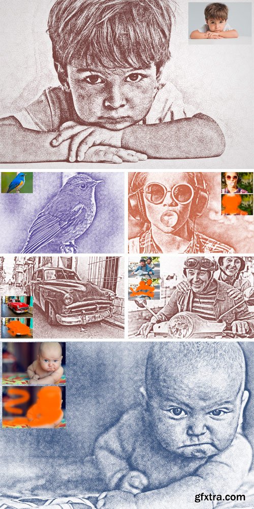 GraphicRiver - TheSketch - Sketch Photoshop Action 16089152