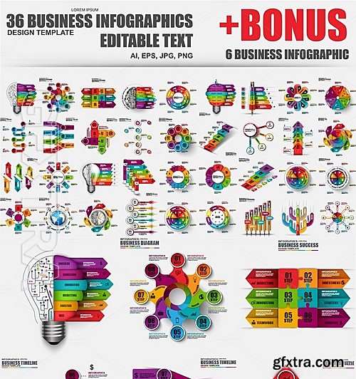 CM - Bundle Business Infographic Element 729543