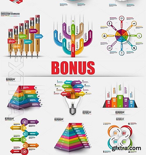 CM - Bundle Business Infographic Element 729543