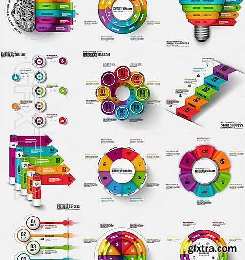 CM - Bundle Business Infographic Element 729543