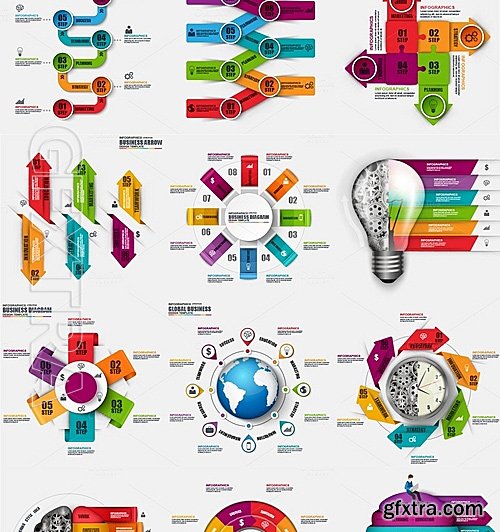 CM - Bundle Business Infographic Element 729543