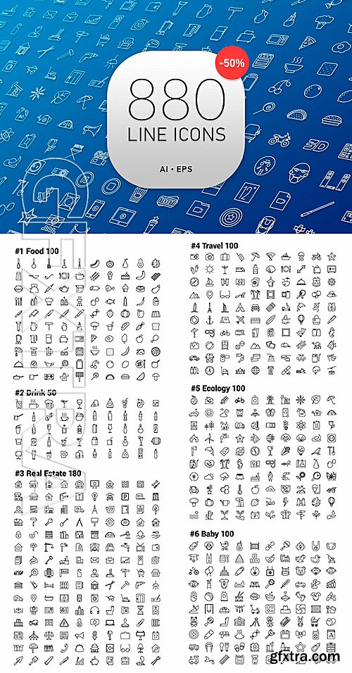 CM - 880 line icons 728523