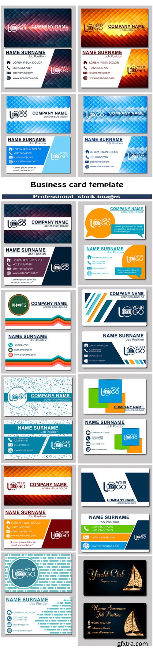 Business card template