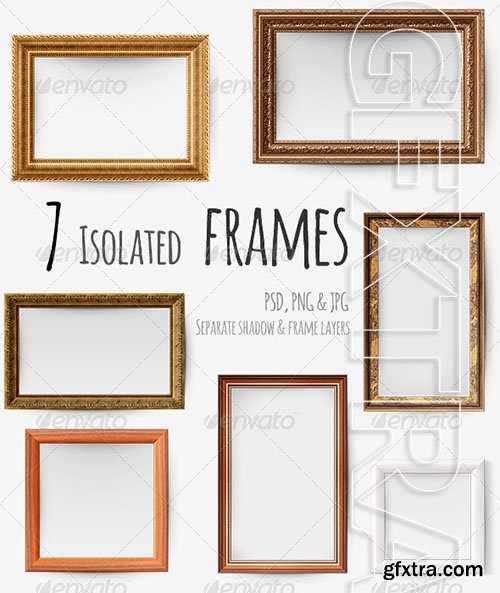 Graphicriver - 7 Isolated Picture Frames 8529796