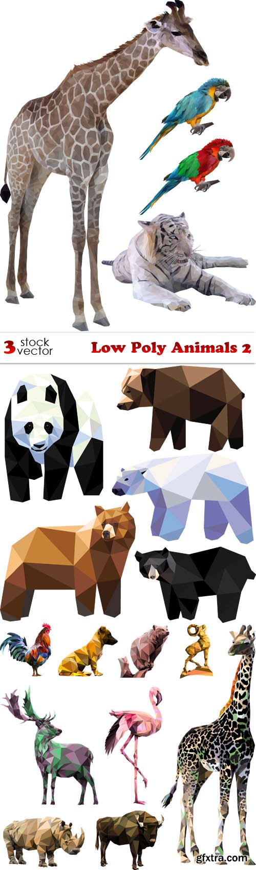 Vectors - Low Poly Animals 2