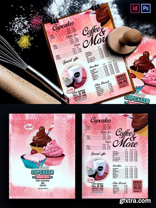 CM - Bakery Menu Design.Vintage Style 719467