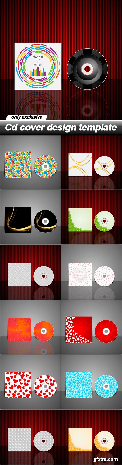Cd cover design template - 13 EPS