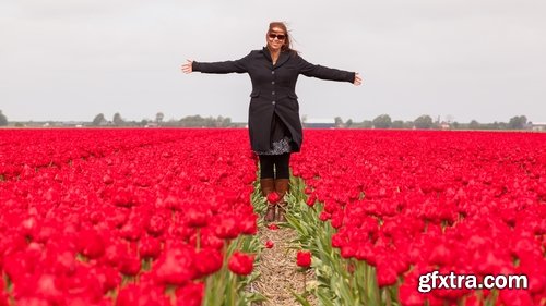 Collection business lady in the meadow grass field 25 HQ Jpeg