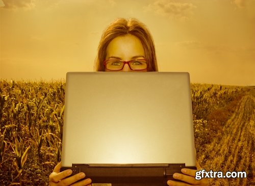 Collection business lady in the meadow grass field 25 HQ Jpeg