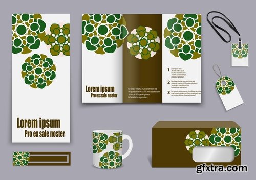 Collection banner flyer brochure template example farm farming 25 EPS