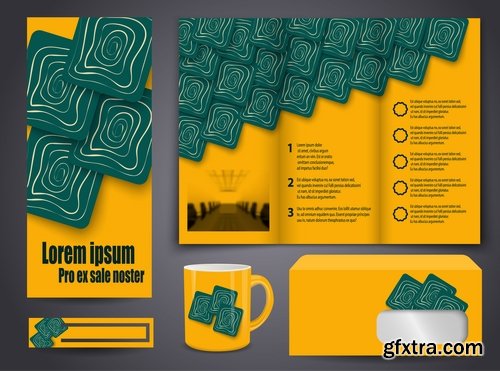 Collection banner flyer brochure template example farm farming 25 EPS