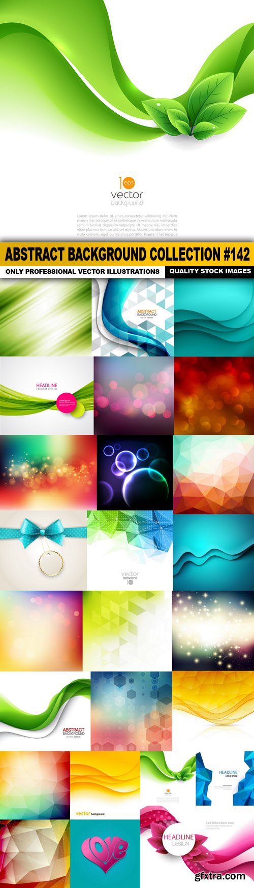 Abstract Background Collection #142 - 25 Vector