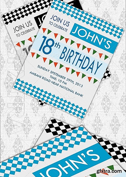 Birthday Party Invitation Cards 2217