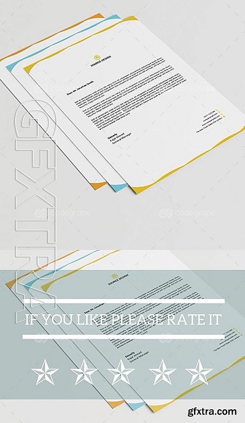 Border Style Letterhead 6304