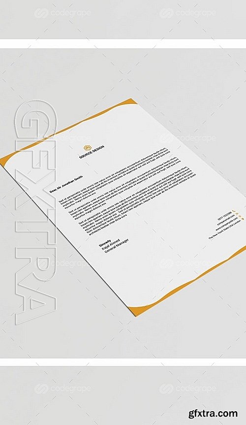 Border Style Letterhead 6304