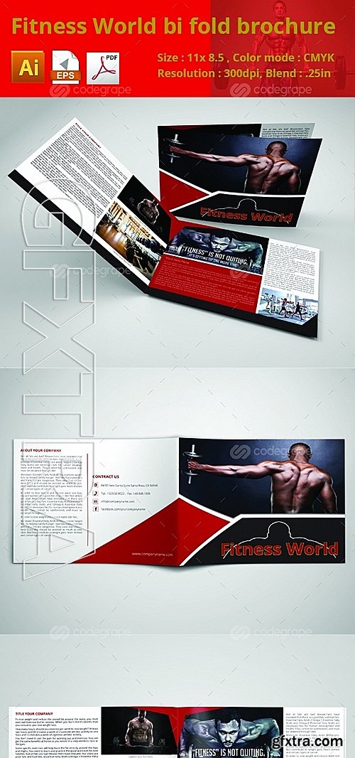 Fitness World Bi-fold Brochure 6284