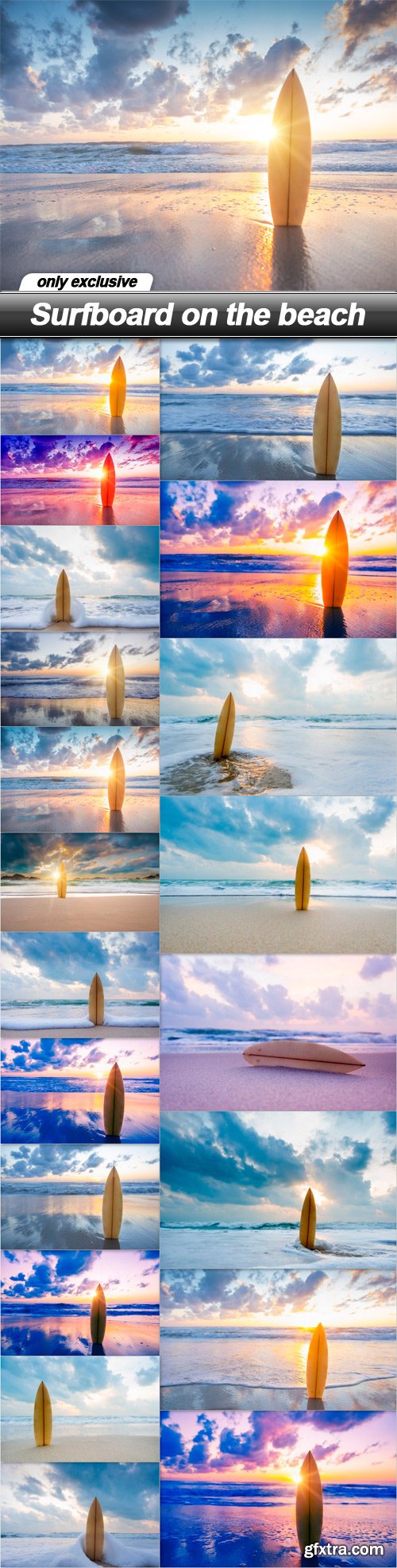 Surfboard on the beach - 20 UHQ JPEG