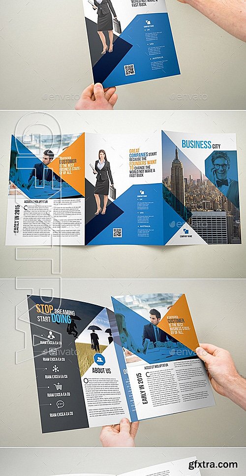 GraphicRiver - Trifold Brochure A4x3 12629322