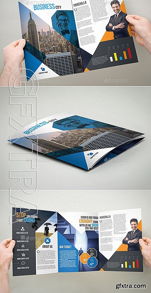 GraphicRiver - Trifold Brochure A4x3 12629322